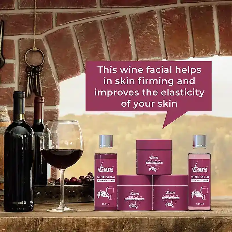 body gold red wine facial kit